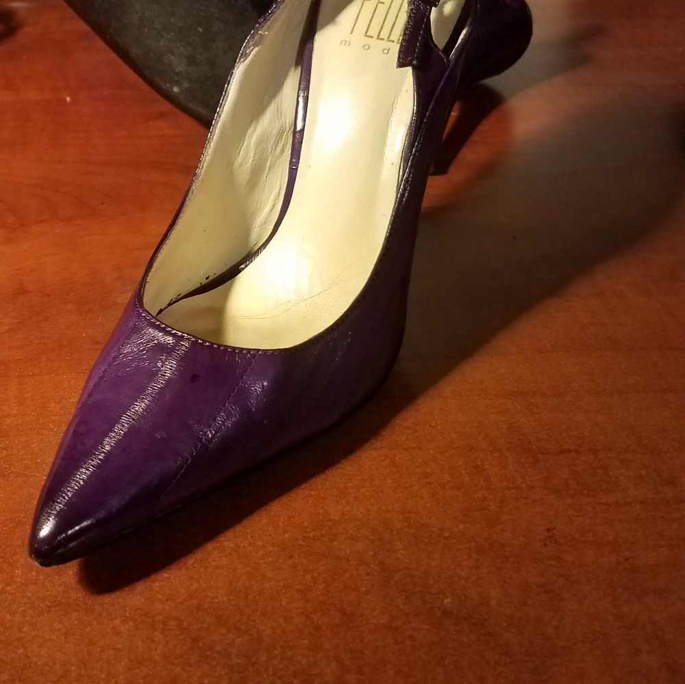 Purple shoes